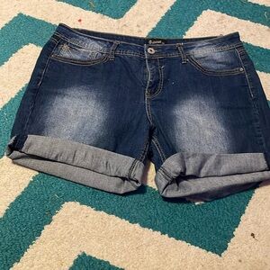 Dark Blue, Jean Shorts, Women’s, Size 12.